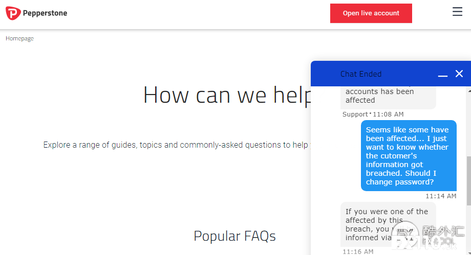 突发！Pepperstone 激石再遭黑客攻击！客户数据安全成挑战