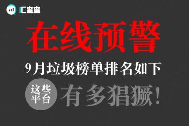 在线预警!9月垃圾榜单排名如下,这些平台行为有多猖獗! 在线预警!9月垃圾榜单排名如下,这些平台行为有多猖獗!