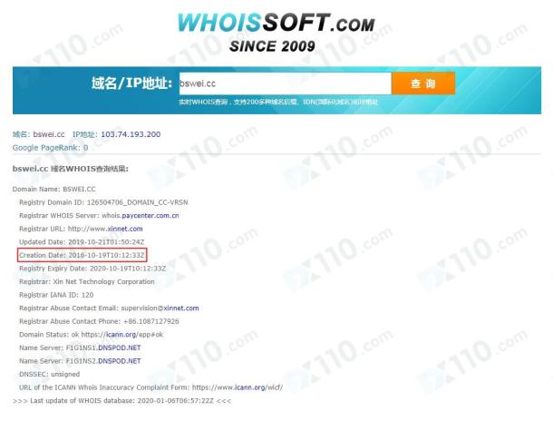 域名调查结果