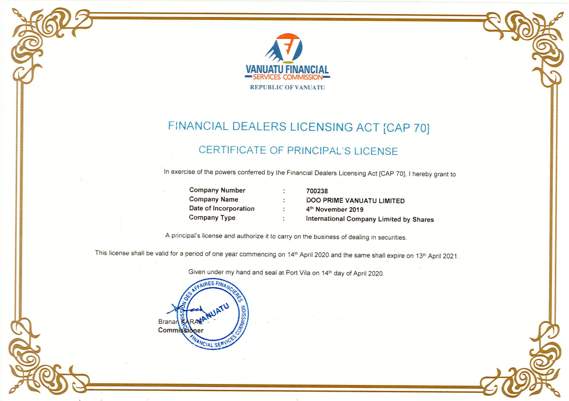 Doo Prime 开启全球化多监管新征程_交易商汇评