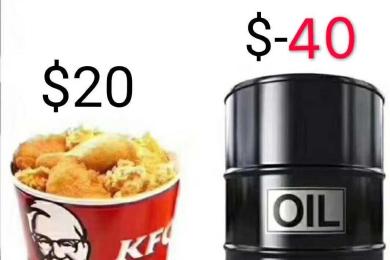 你有负得流油吗?看看那些段子手如何调侃昨晚的负油价! 你有负得流油吗?看看那些段子手如何调侃昨晚的负油价!