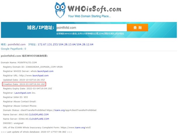 域名调查结果