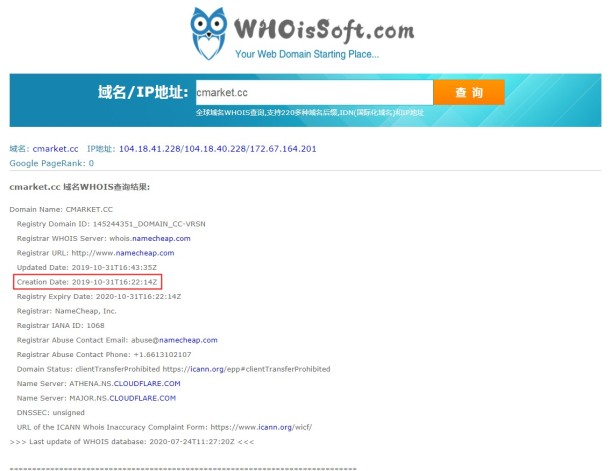 域名调查结果