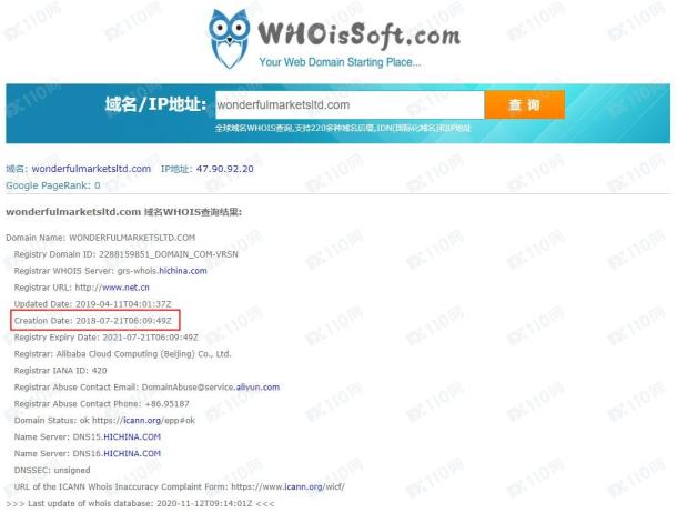 域名调查结果