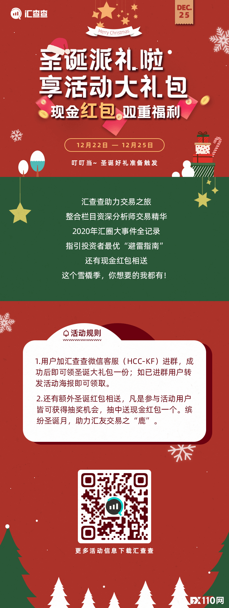 【汇查查】叮，您有一份圣诞“大礼”待签收，还有现金红包相赠！