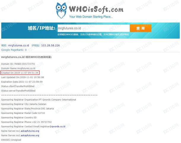 域名调查结果