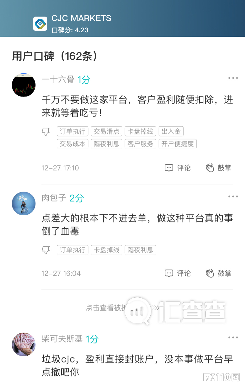 【汇查查】毫无契约精神,承诺期限已过,CJC 平台本金和盈利都不能出!