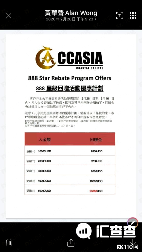 【汇查查曝光】CCA环海资本抛“港女诱惑”，中计后人财两空！