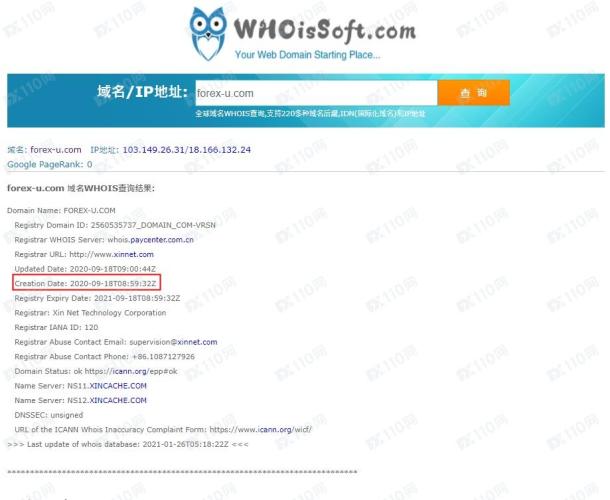域名调查结果