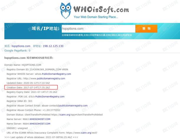 域名调查结果