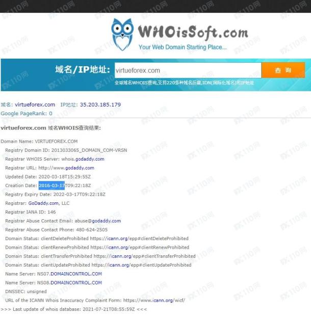 域名调查结果