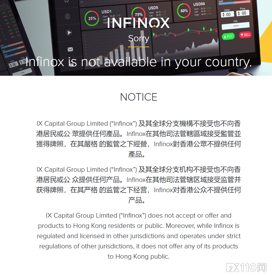 最新！INFINOX英诺退出中国市场，中国投资者需尽快处理自己的英诺账户