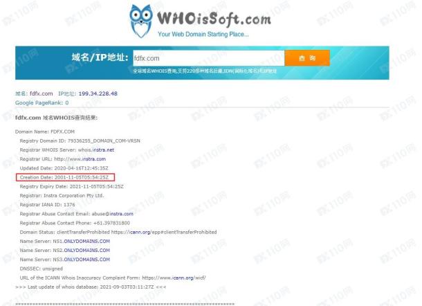 域名调查结果