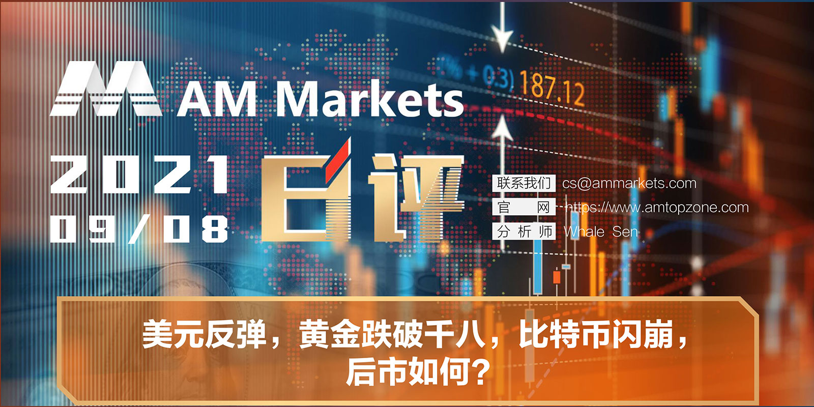 9.8AMMARKETS分析报告（美元反弹，黄金跌破千八，比特币闪崩，后市如何？）_01.jpg
