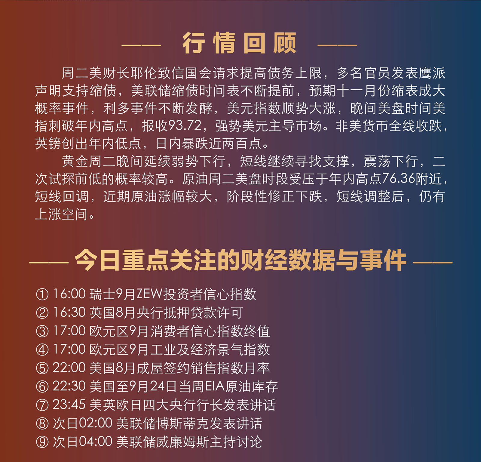 9.29AMMARKETS分析报告（美元冲击年内高点，英镑破位下行）_02.jpg