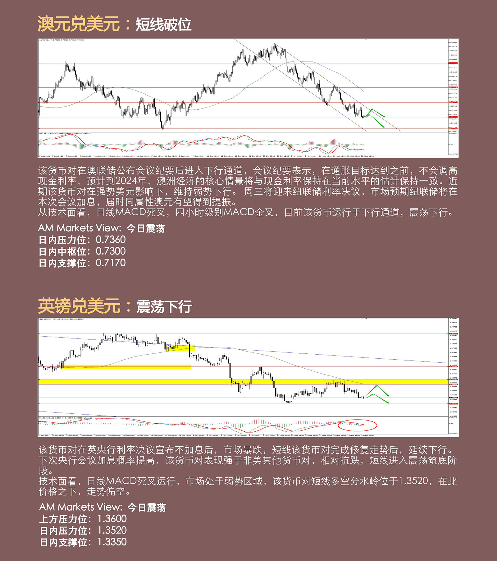 11.23AMMARKETS分析报告（非美延续跌势，黄金重回震荡区间，原油短线获撑）_04.jpg