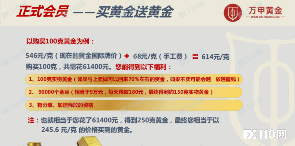 9层传销分佣，最高返利超3000万？警惕万甲黄金资金盘骗局！