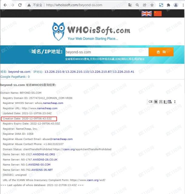 域名调查结果