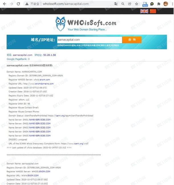 域名调查结果