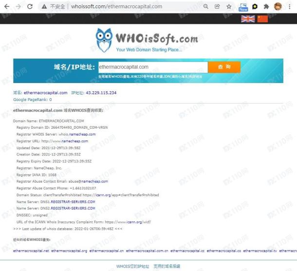 域名调查结果