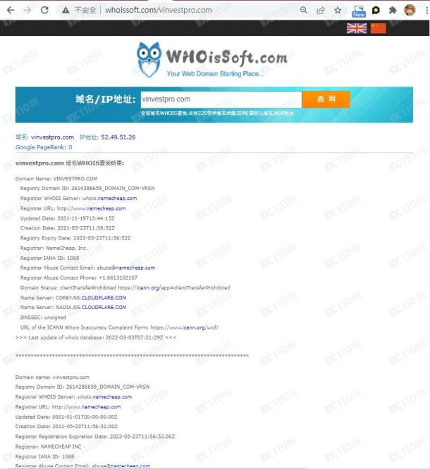 域名调查结果