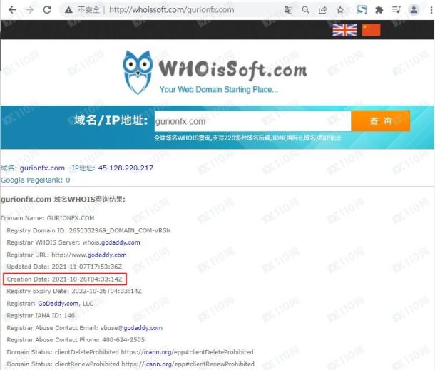 域名调查结果