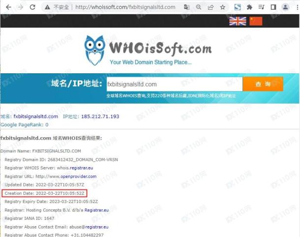 域名调查结果