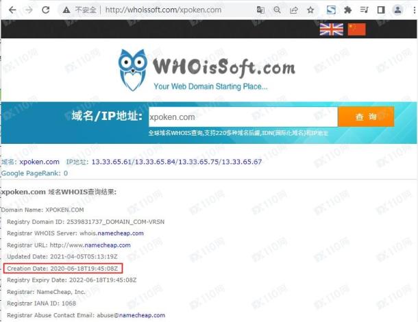 域名调查结果