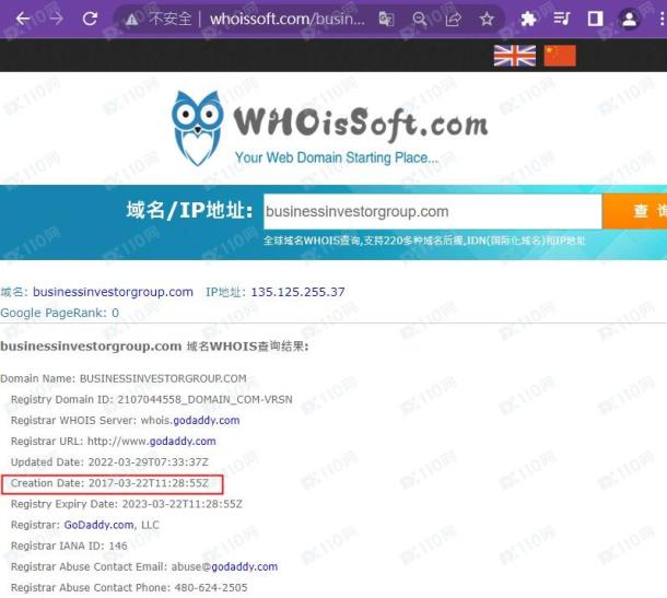 域名调查结果