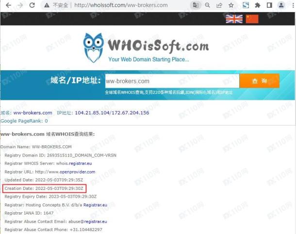 域名调查结果