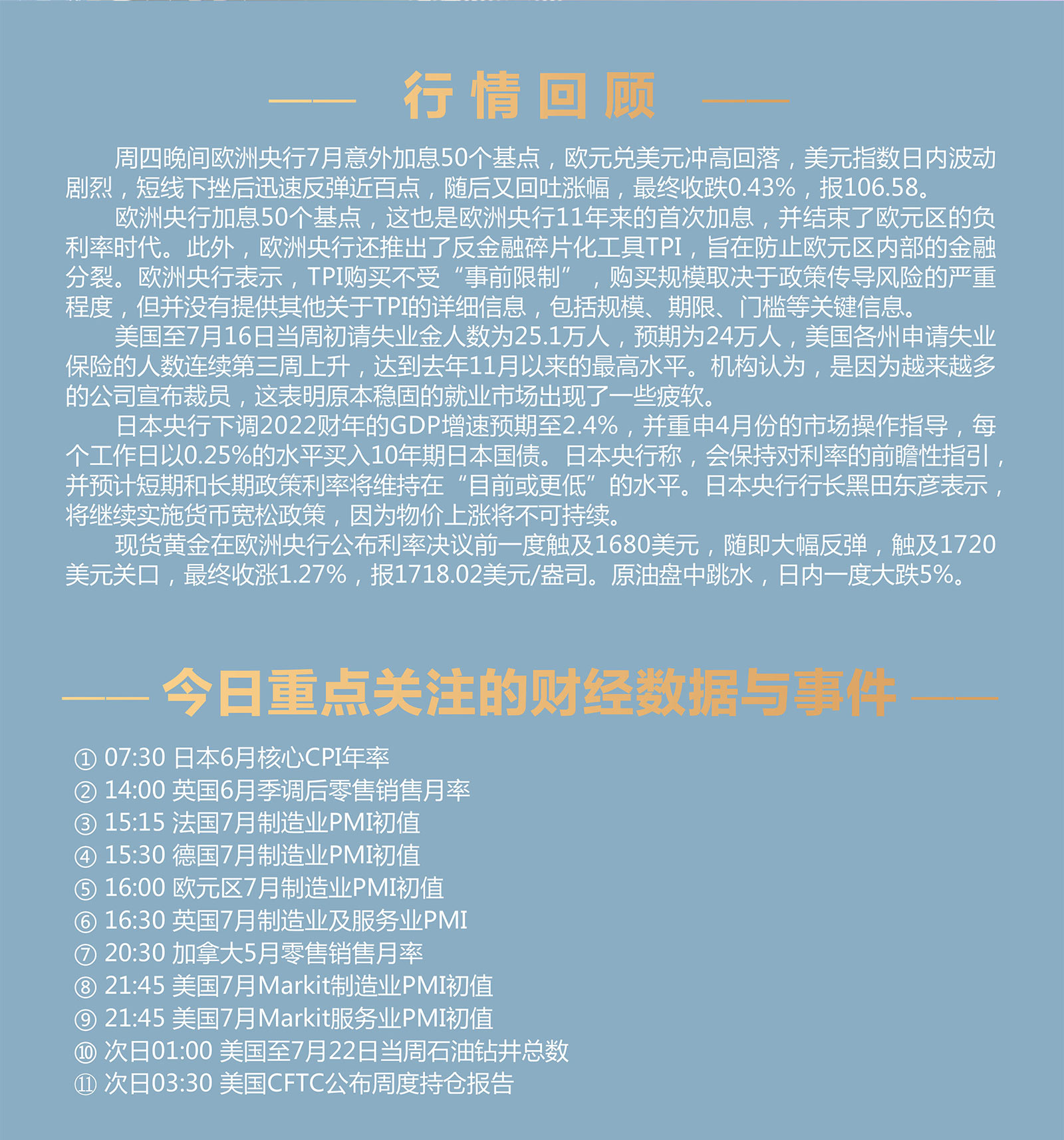 7.22AMMARKETS分析报告（欧央行转鹰，意外加息50基点，美元百点巨震）_02.jpg