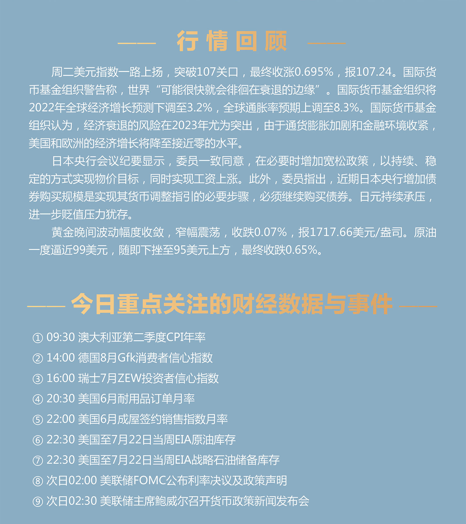 7.27AMMARKETS分析报告（全球陷入衰退边缘，避险情绪助力美元走强）_02.jpg