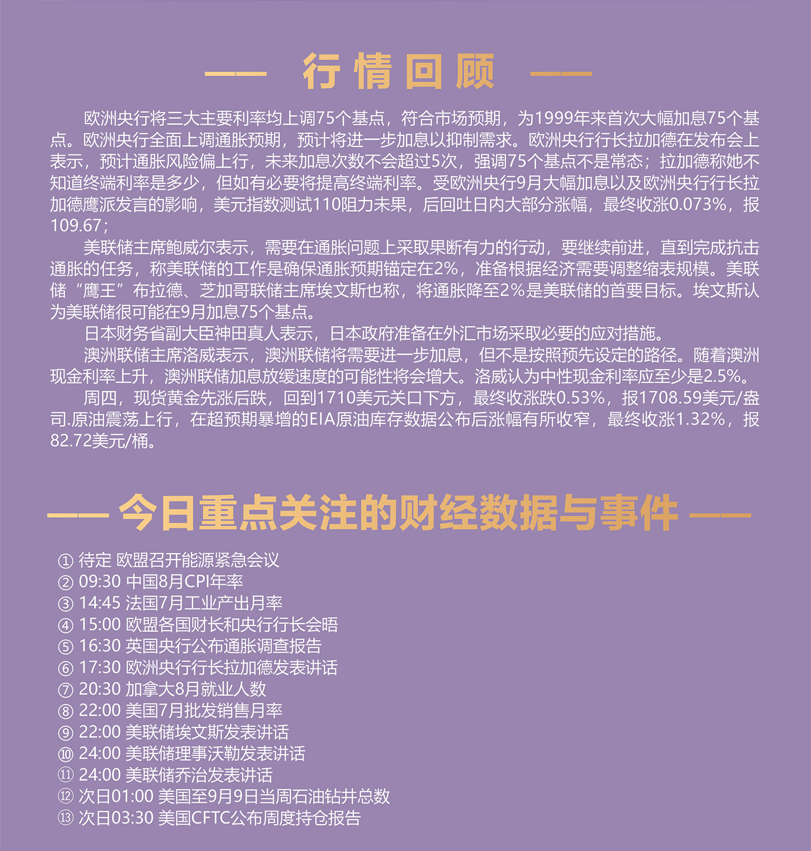 9.9AMMARKETS分析报告（欧央行鹰派加息75基点，提振欧元强势反弹）_02.jpg