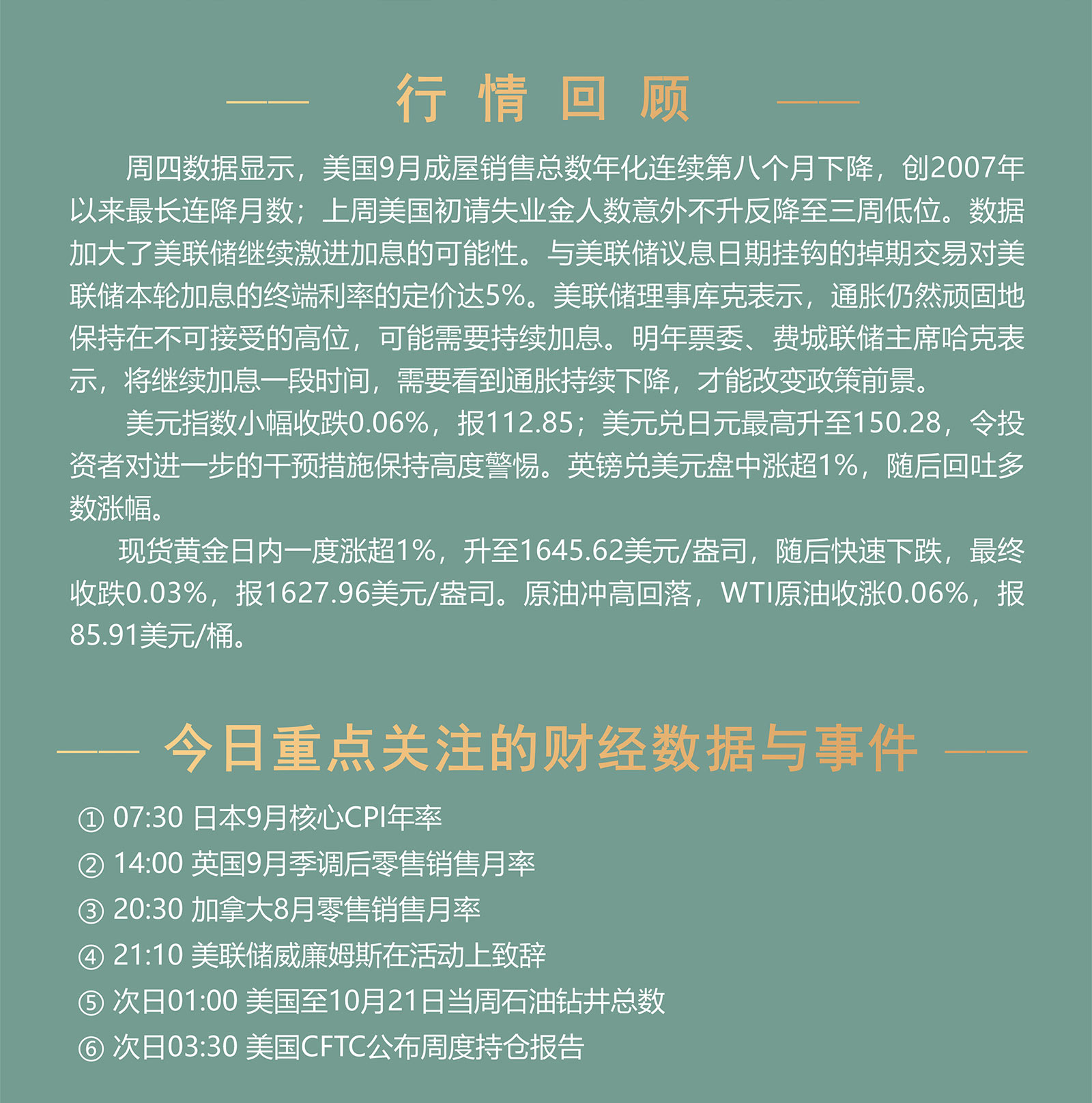 10.21AMMARKETS分析报告（鹰派讲话刺激美元反弹，黄金、原油冲高回落）_02.jpg
