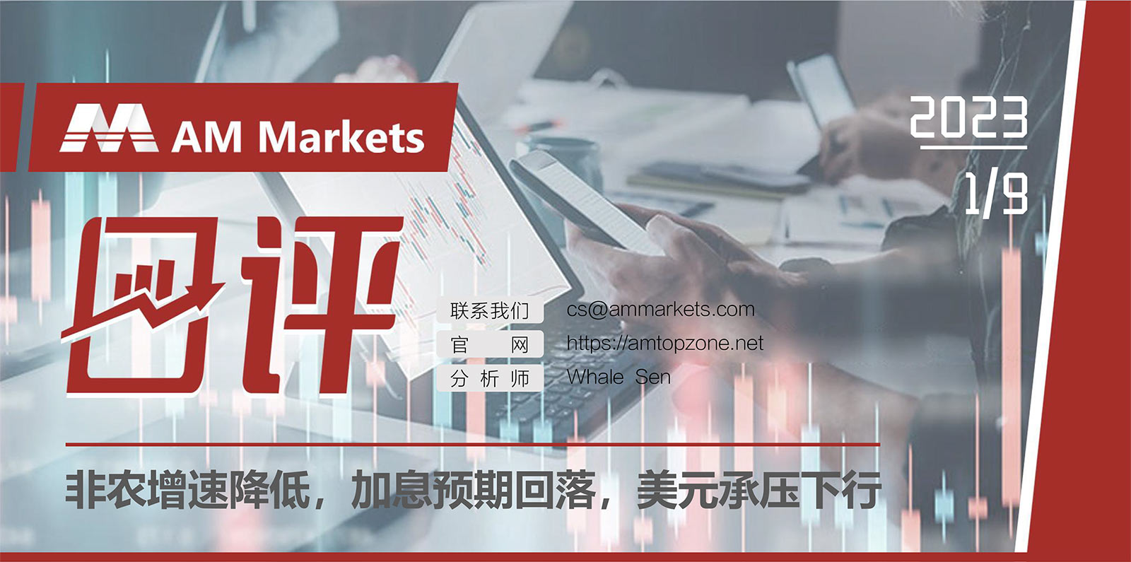 1.9AMMARKETS分析报告（非农增速降低，加息预期回落，美元承压下行）_01.jpg