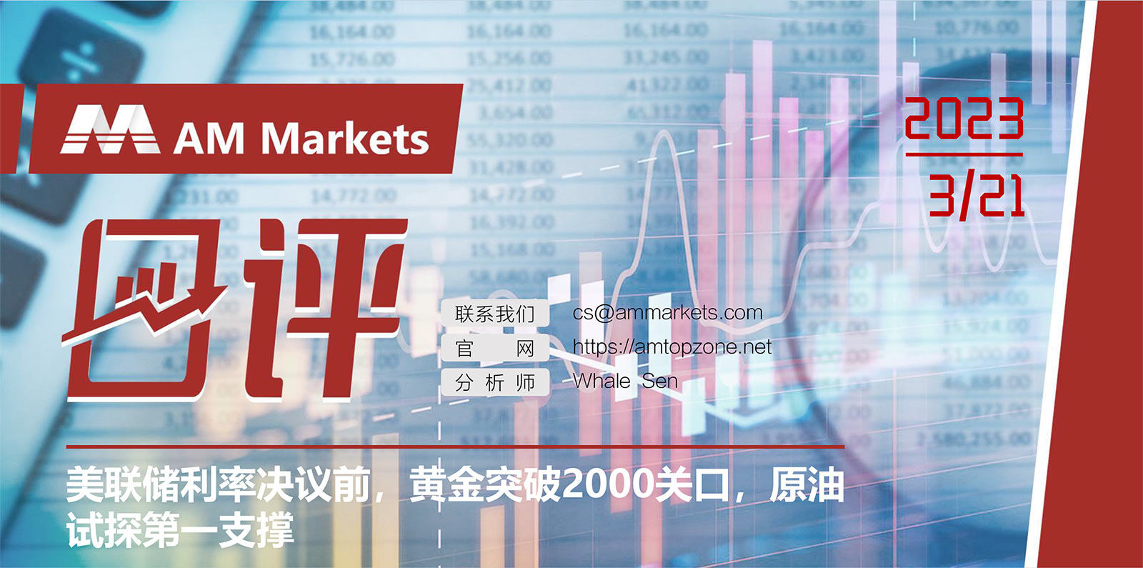 3.21AMMARKETS分析报告（美联储利率决议前，黄金突破2000关口，原油试探第一支撑）_01.jpg