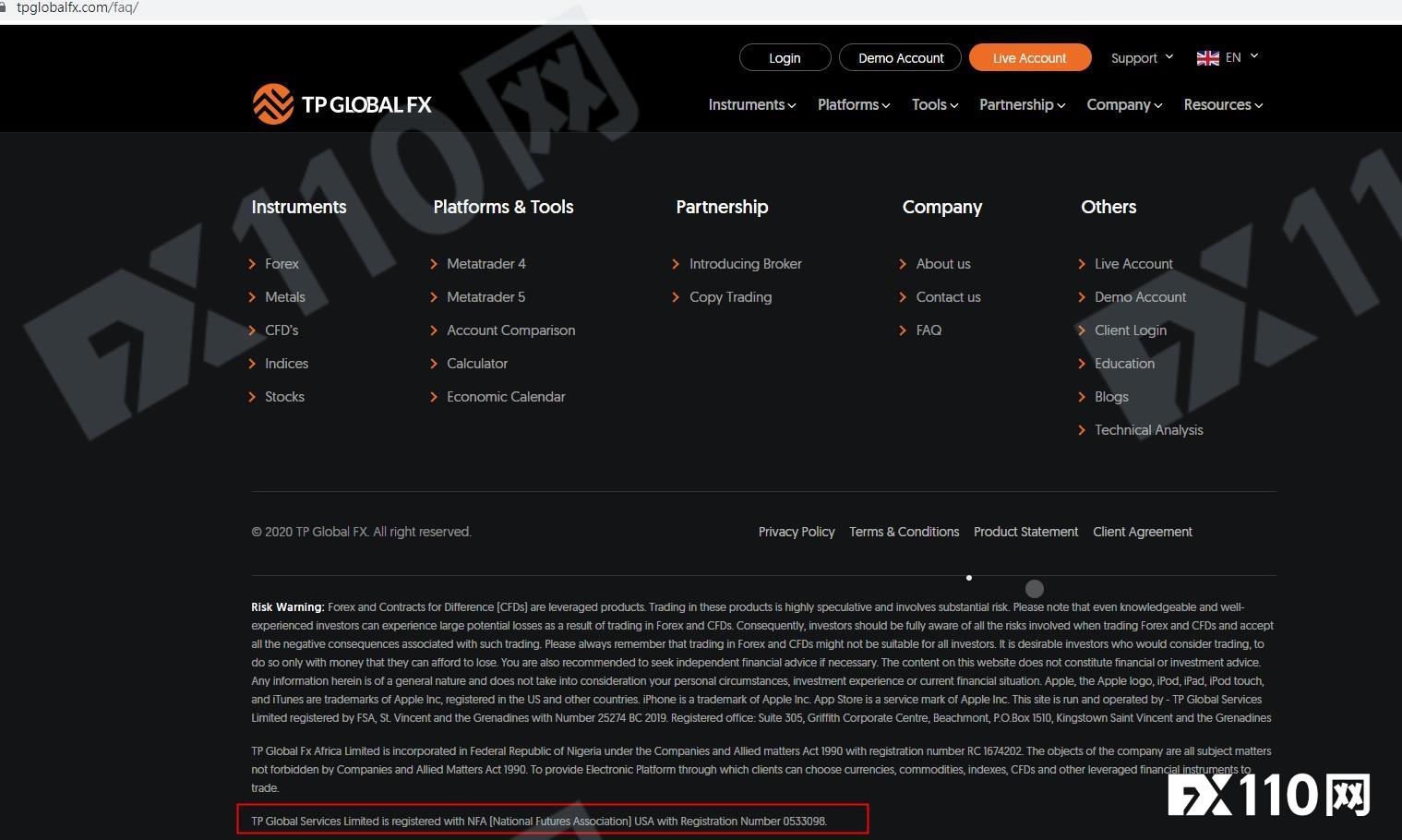 TP Global FX被印度ED查封超11.8 亿卢比的资产，FX110早已列其为黑平台