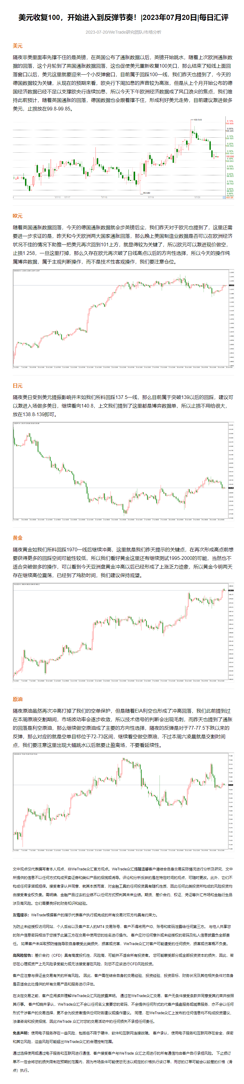 美元收复100，开始进入到反弹节奏！_2023年07月20日_每日汇评_WeTrade.png