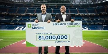 易信easyMarkets与皇家马德里庆祝合作3周年，推出百万美元“击横梁冠军赛”