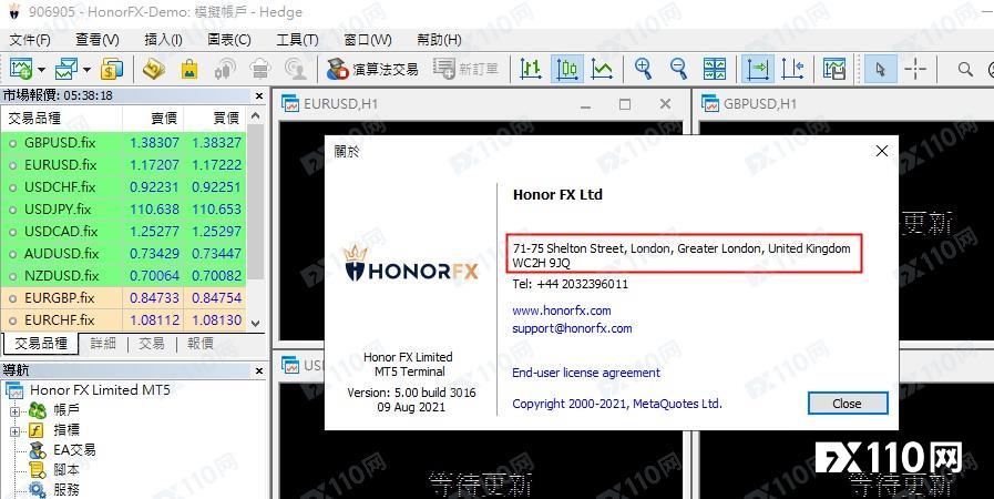 3万美金深陷HonorFX，监管全是假的，汇友求告无门