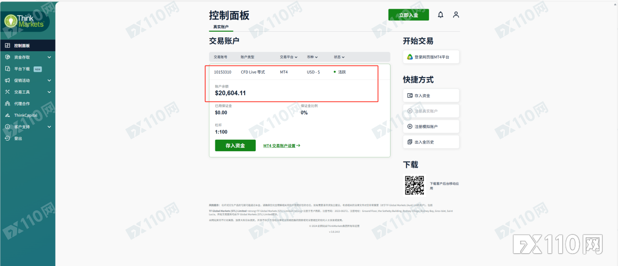 ThinkMarkets 被指“店大欺客”！汇友账户本金盈利全落空