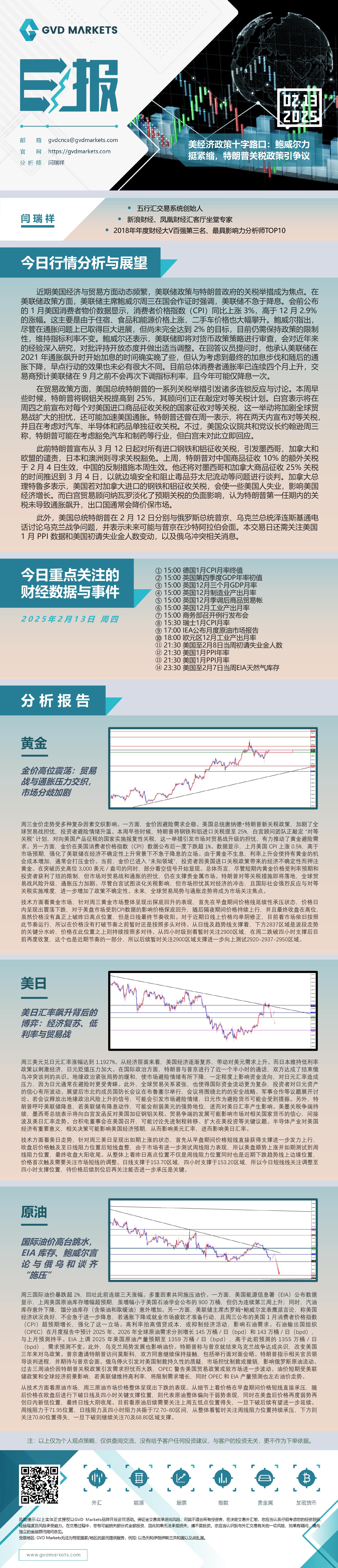 2.13-行情分析(美经济政策十字路口：鲍威尔力挺紧缩，特朗普关税政策引争议).jpg