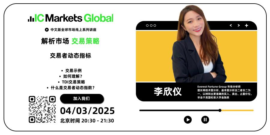 IC Markets Global 03月04日(周二) 线上讲座：交易者动态指标