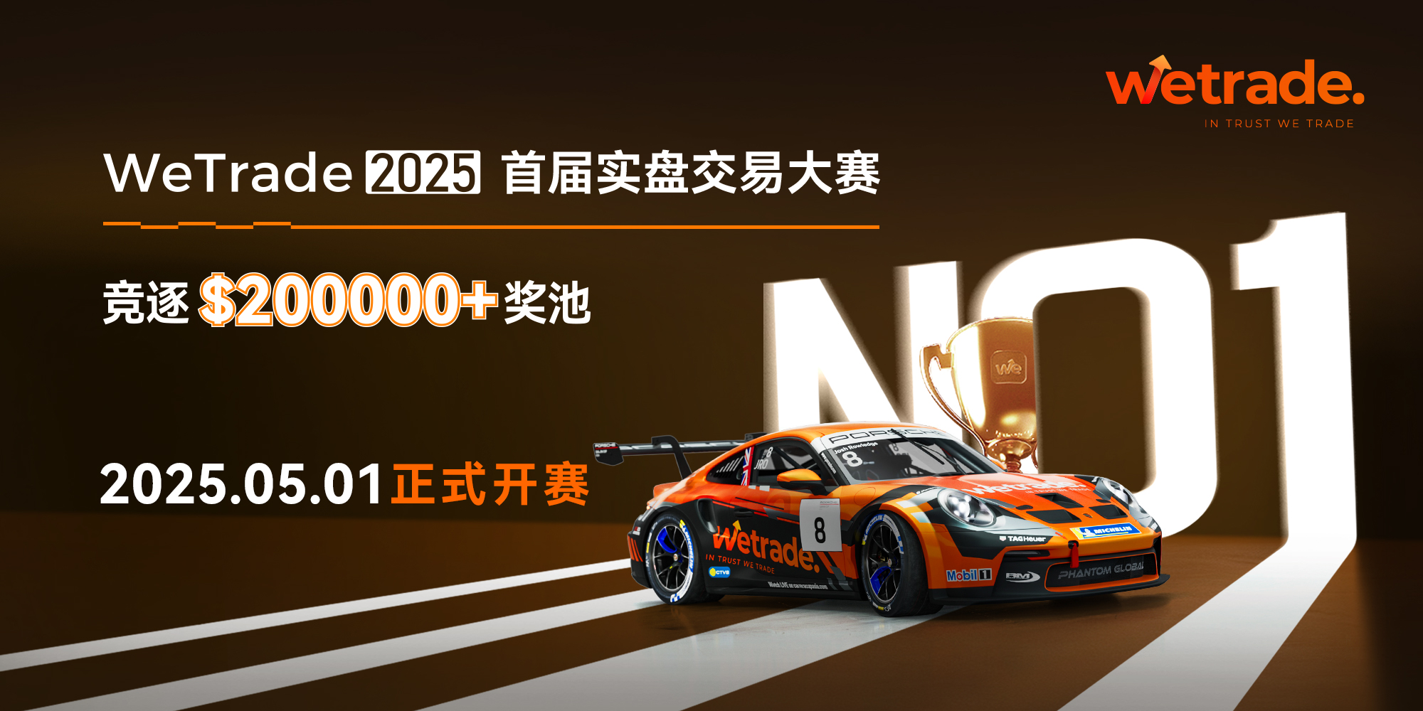 巅峰对决，竞逐$200,000+奖池！WeTrade2025首届实盘交易大赛正式开赛