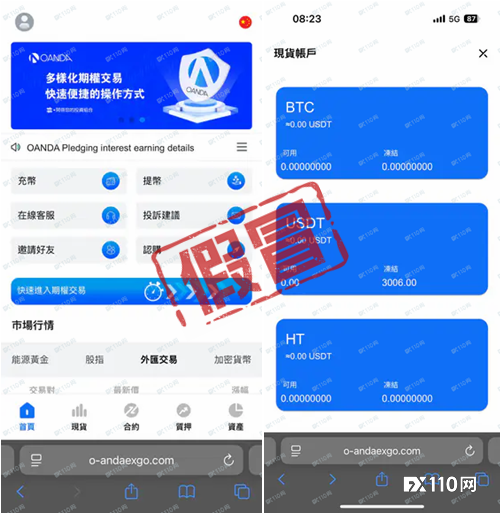 警惕假冒OANDA杀猪盘！汇友陷