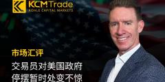 KCM Trade首席分析师Tim Water汇评：交易员对美国政府停摆暂时处变不惊 