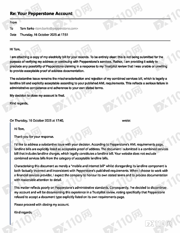 成功“劝退”客户！Pepperstone审核流程遭较真投资者吐槽