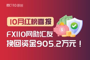 10月红榜喜报：FX110网助汇友挽回资金905.2万元