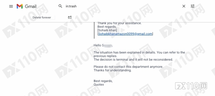 6.2万美元遭无据侵吞！远离高危无牌平台Quotex