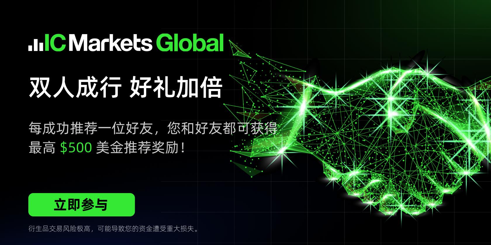 IC Markets Global：双人成行 好礼加倍！